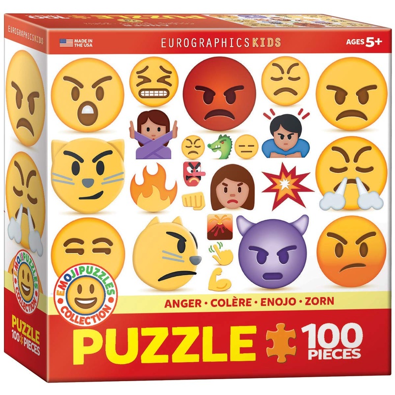 Eurographics Anger Emoji (100 Piece) Puzzle, Multi