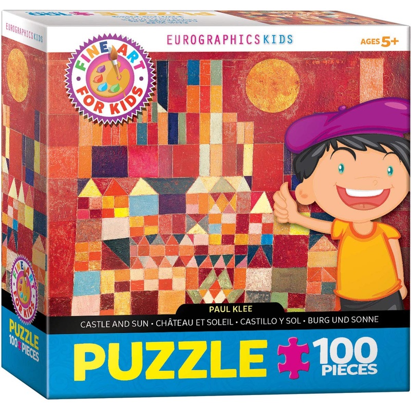 Eurographics Castle And Sun By Paul Klee 100-Piece Puzzle, Multi