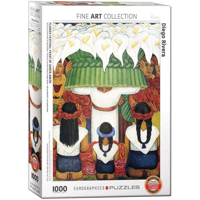 Eurographics Flower Festival By Diego Rivera (1000 Piece) Puzzle