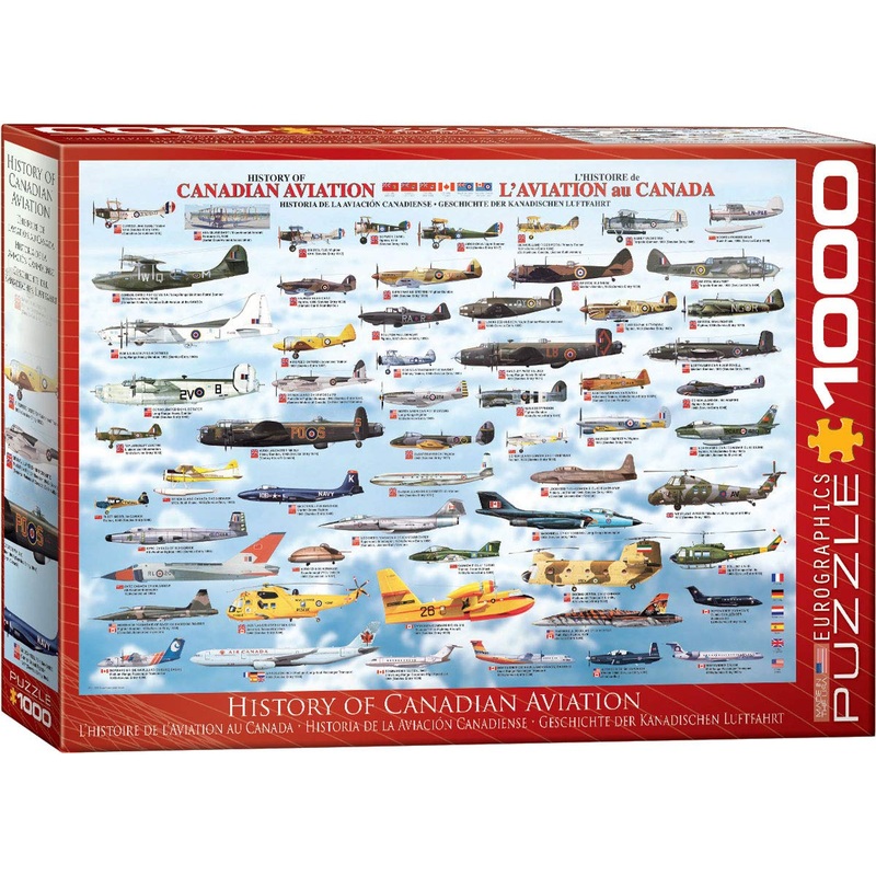 Eurographics History Canadian Aviation 1000 Piece Puzzle (6000-0231)
