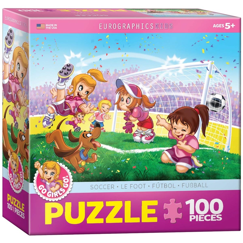 Eurographics Soccer Stars Go Girls Go! Puzzle (100-Piece)