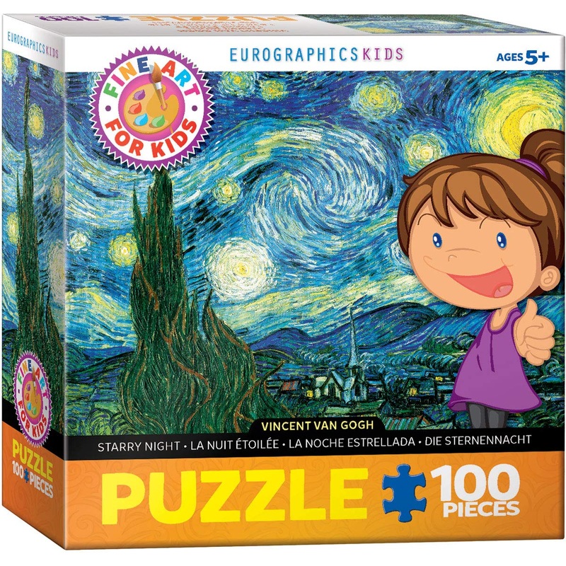 Eurographics Starry Night By Vincent Van Gogh 100-Piece Puzzle