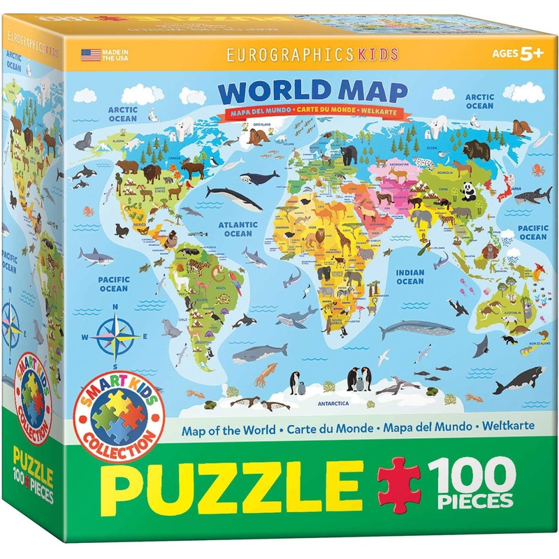 Illustrated Map Of The World