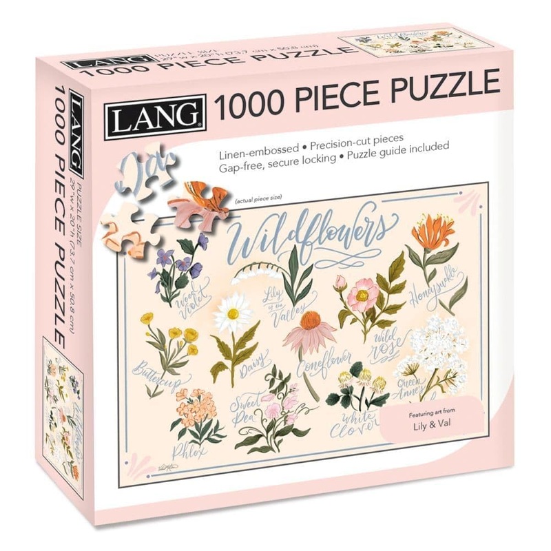 Lang Wildflowers Puzzle - 1000 Pc (5038054), Multicolor