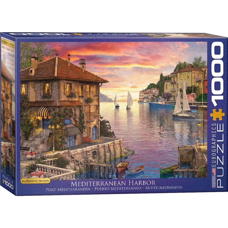 Mediterranean Harbor By Dominic Davison
