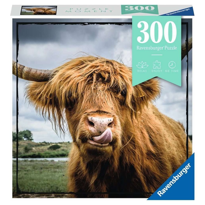 Ravensburger Puzzle Moment: Highland Cattle 300 Piece Jigsaw Puzzle For Adults - 13273 - Every Piece Is Unique, Softclick Techno