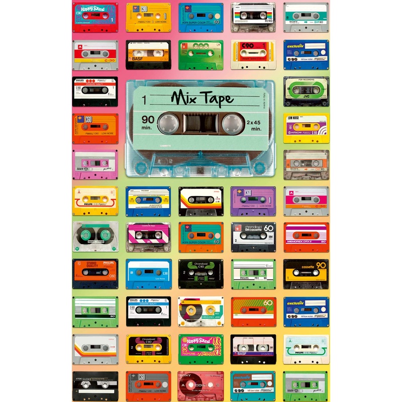 Ravensburger Puzzle Moment: Mix Tape | 200-Piece Jigsaw Puzzle For Adults & Kids | Unique Softclick Technology | Vibrant, Glare-