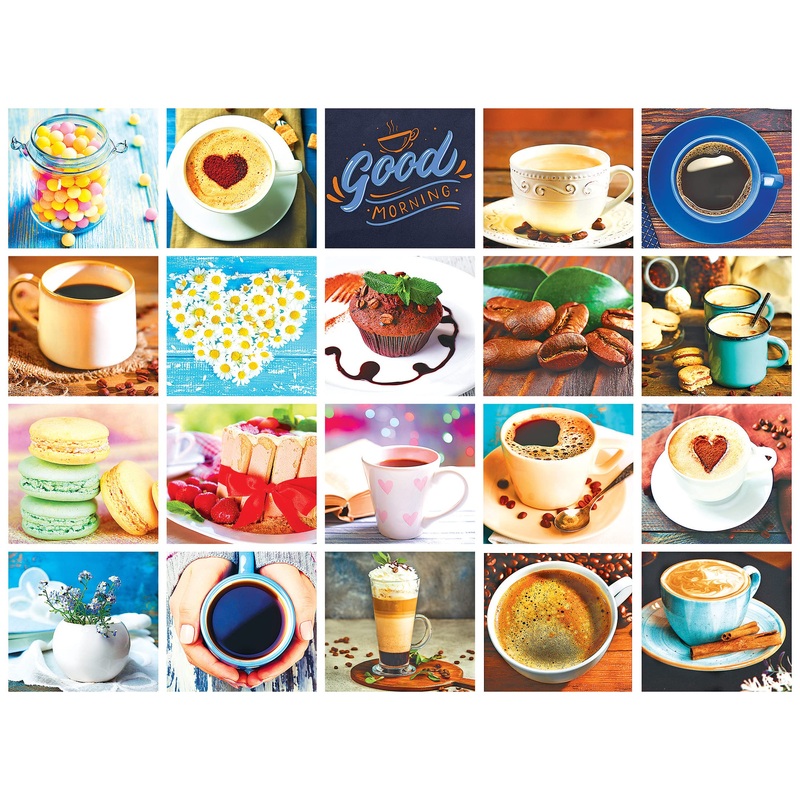 Roseart - Kodak Premium - Love Coffee - 550 Piece Jigsaw Puzzle For Adults