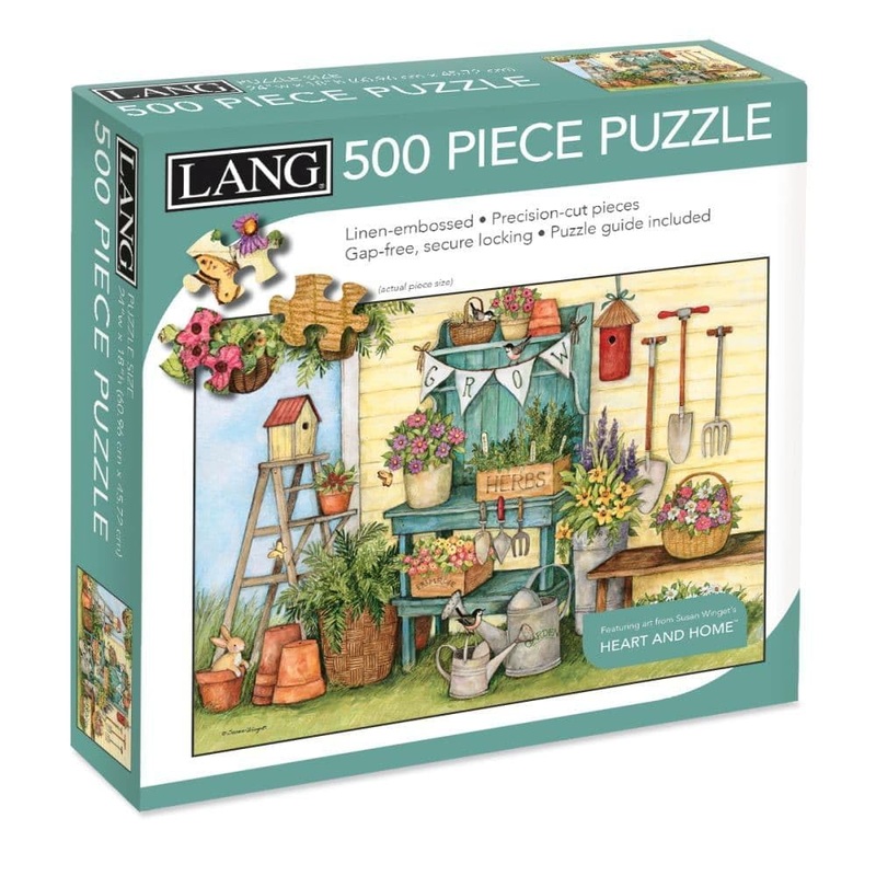 The Lang Companies Potter'S Bench Puzzle (500-Piece)