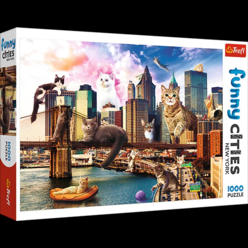 Trefl 1000 Piece Jigsaw Puzzle Cats In New York