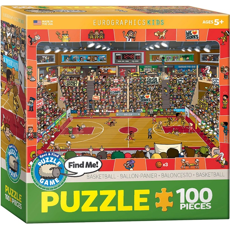 Basketball - Spot And Find Puzzle, 100-Piece