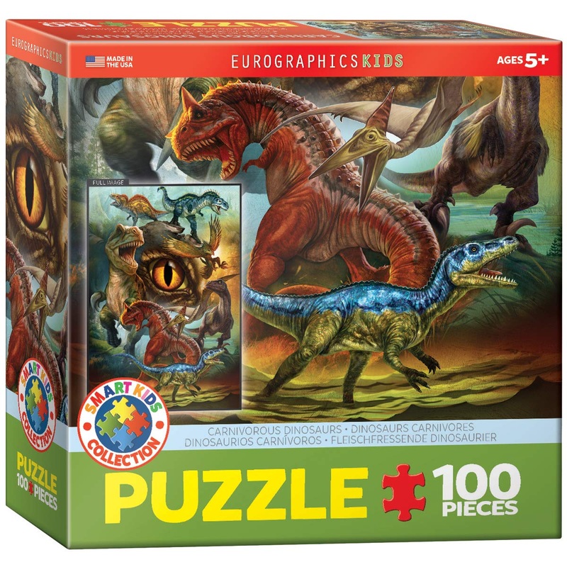 Eurographics 6100-0359 Carnivorous Dinosaurs 100-Piece Puzzle