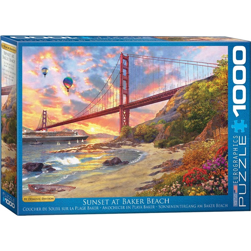 Eurographics Baker Beach, California By Dominic Davison Jigsaw Puzzle (1000-Piece)