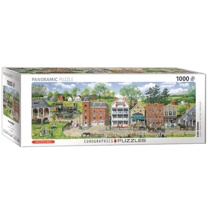 Eurographics (Eurhr Train Station By Bob Fair 1000Piece Puzzle (Panorama) 1000Piece Jigsaw Puzzle