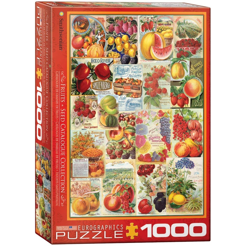 Eurographics Fruits Smithsonian Seed Catalogues (1000 Piece) Puzzle (6000-0818)