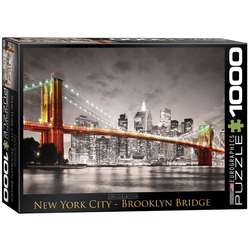 Eurographics New York City Brooklyn Bridge Puzzle (1000-Piece) , Gray