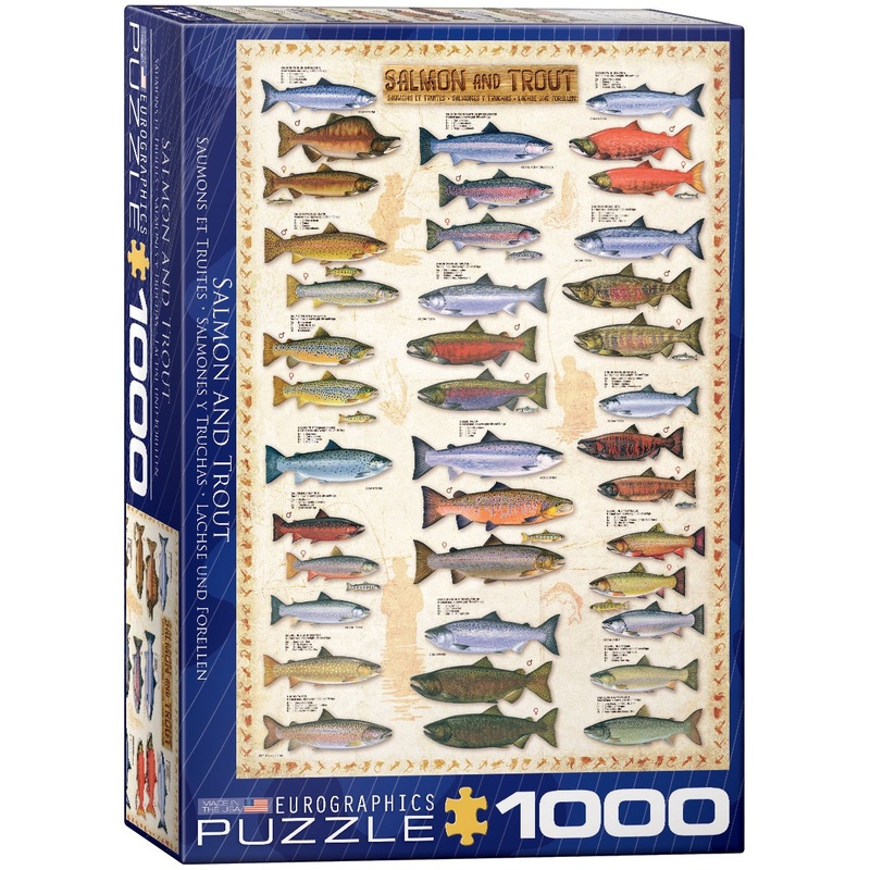 Eurographics Salmon And Trout 1000-Piece Puzzle