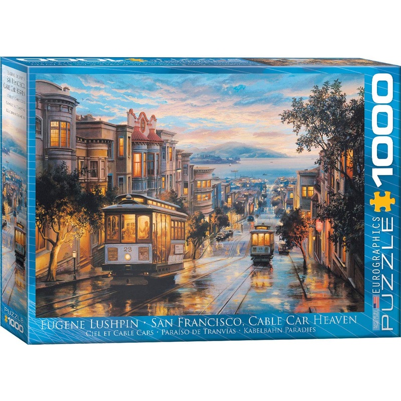 Eurographics San Francisco Cable Car Heaven By Eugene Lushpin 1000-Piece Puzzle