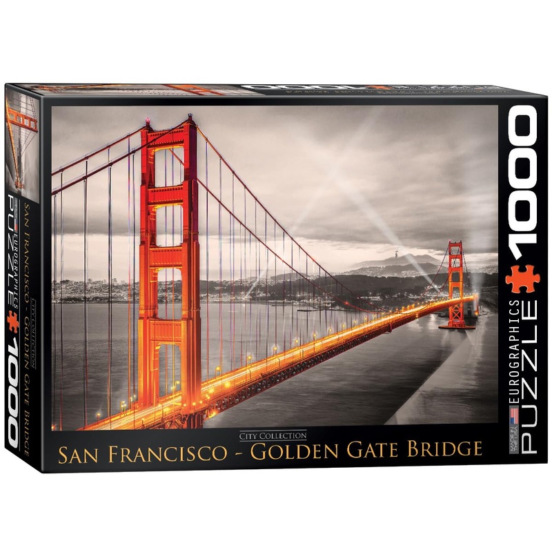 Eurographics San Francisco Golden Gate Bridge Puzzle (1000-Piece) (6000-0663) , Black