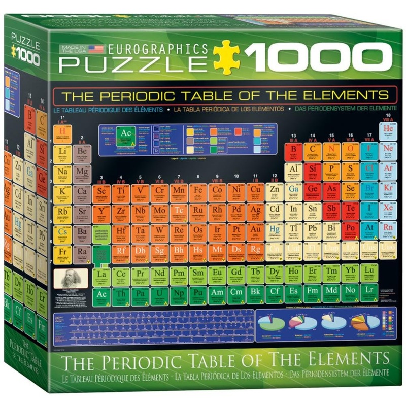 Eurographics Small Box Periodic Table Of Elements Puzzle (1000 Piece)