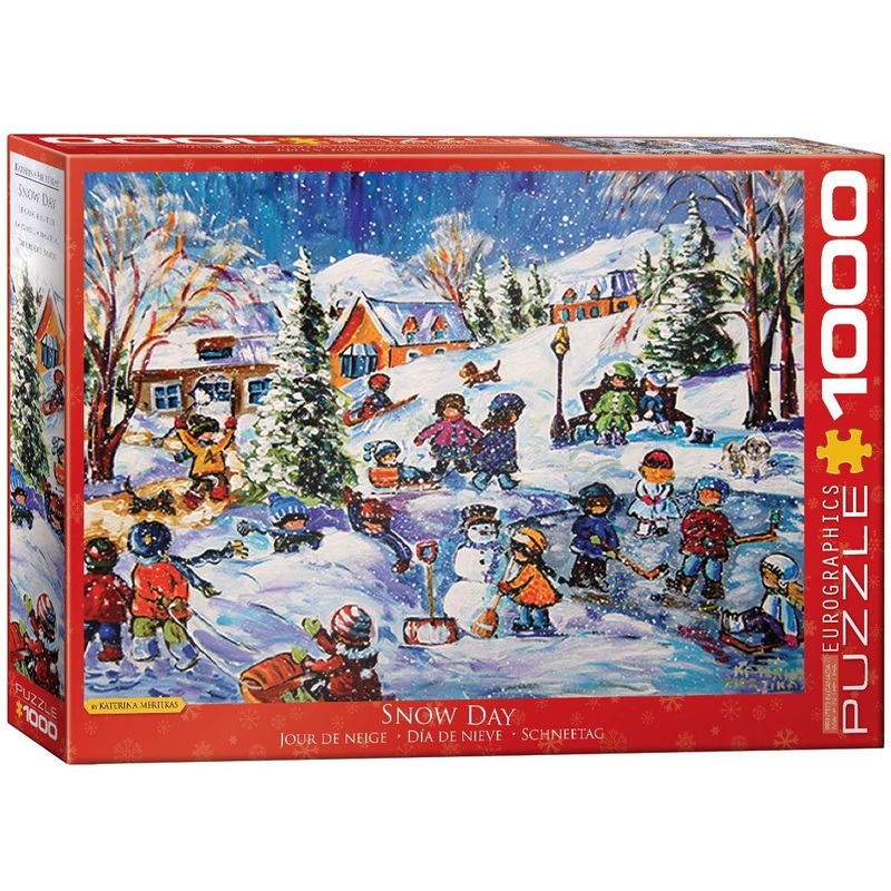 Eurographics Snow Day Game Puzzle (1000 Piece)