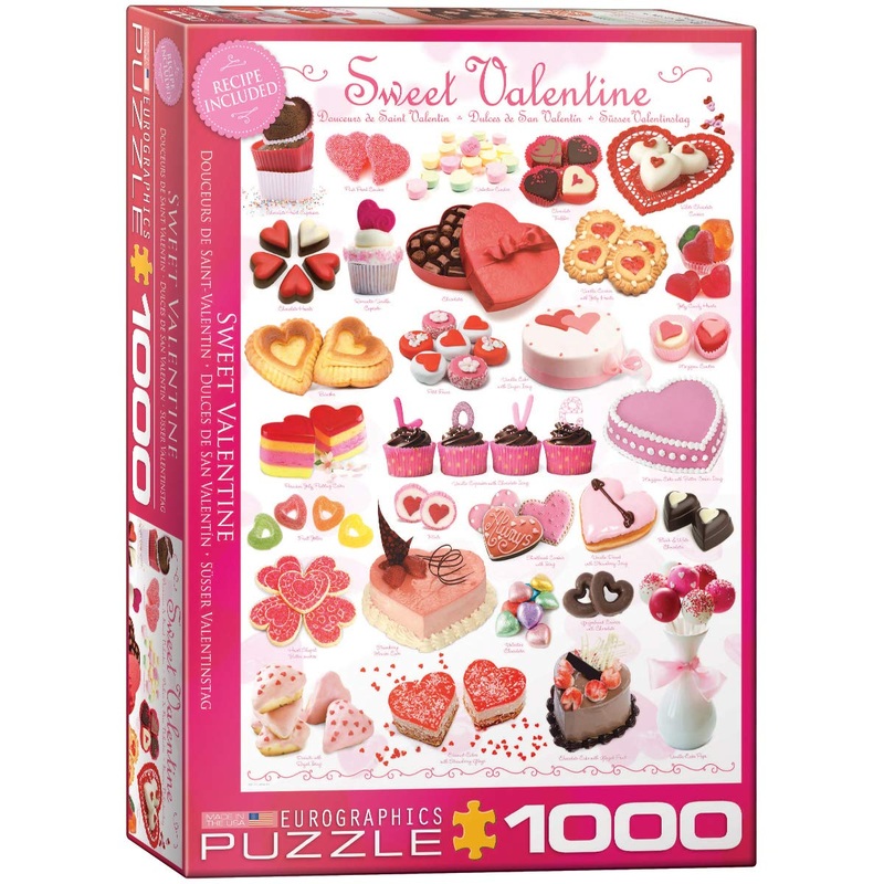 Eurographics Sweet Valentines 1000 Piece Puzzle (6000-0431), Pink , White