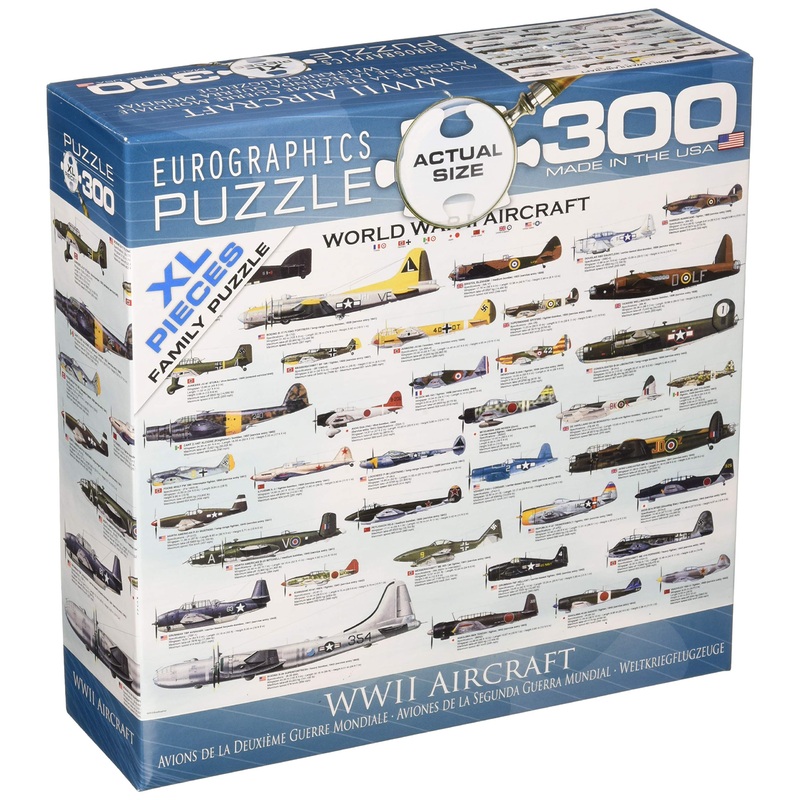 Eurographics Wwii Airplanes 300 Piece Puzzle (Small Box) Puzzle, Multi