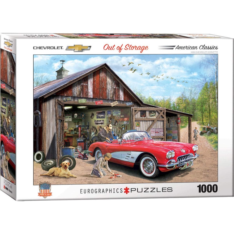 Out Of Storage (1959 Corvette) By Greg Girdano 1000-Piece Puzzle