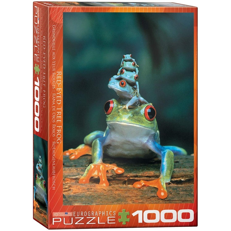 Red-Eyed Tree Frog 1000 Piece Puzzle Jigsaw Puzzle 19 X 27In