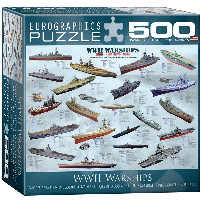 World War Ii Warships Puzzle, 500-Piece