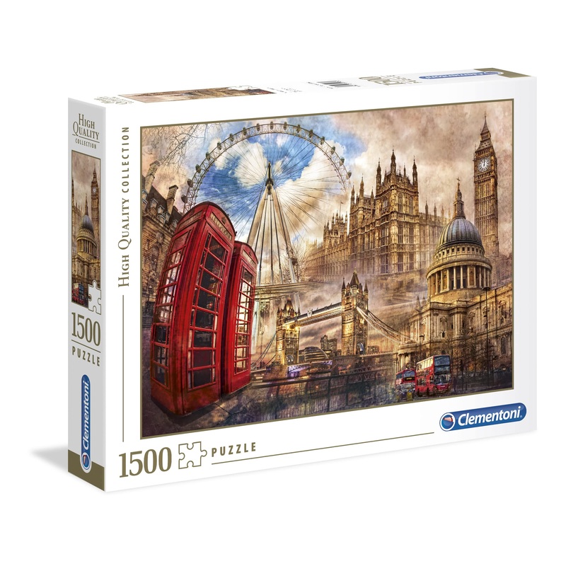 Clementoni - 31807 - Collection Puzzle For Adults And Children - Vintage London - 1500 Pieces