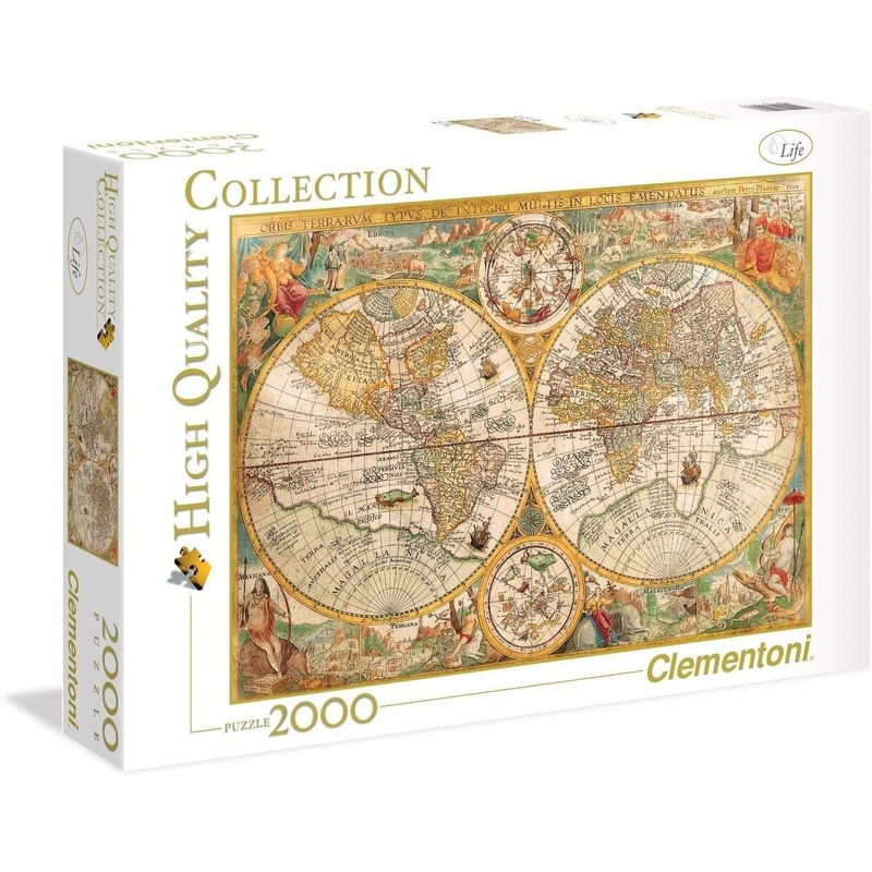 Clementoni 32557.3 Clementoni-32557-Collection-Ancient Map-2000 Pieces, Multi-Colour