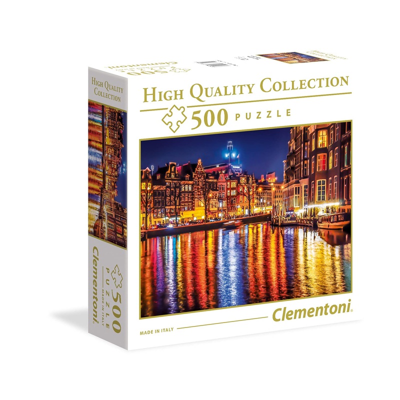 Clementoni 35037 -Hq Collection-Amsterdam-500 Pieces, Multi-Colour