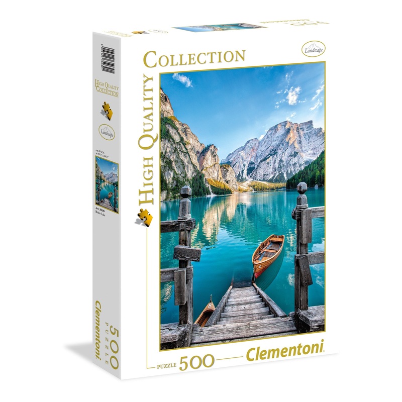 Clementoni 35039.1 Clementoni-35039 Collection-Braies Lake-500 Pieces, Multi-Colour, 6 (Eu)