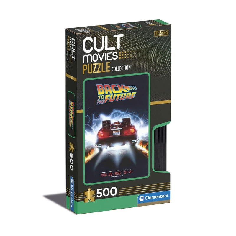 Clementoni - 35110 - Cult Movies Puzzle - Back To The Future - Jigsaw Puzzle 500 Pieces, Made In Italy, Jigsaw Puzzle For Adults