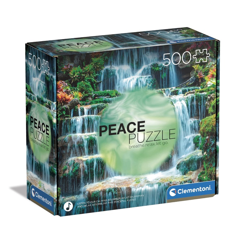 Clementoni 35117 Peace Flow 500 Pieces, Made In Italy, Jigsaw Puzzle For Adults, Multicolor, Medium