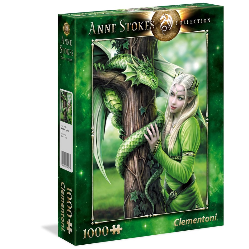 Clementoni - 39463 - Anne Stokes Collection Puzzle For Adults And Children - Kindred Spirits - 1000 Pieces