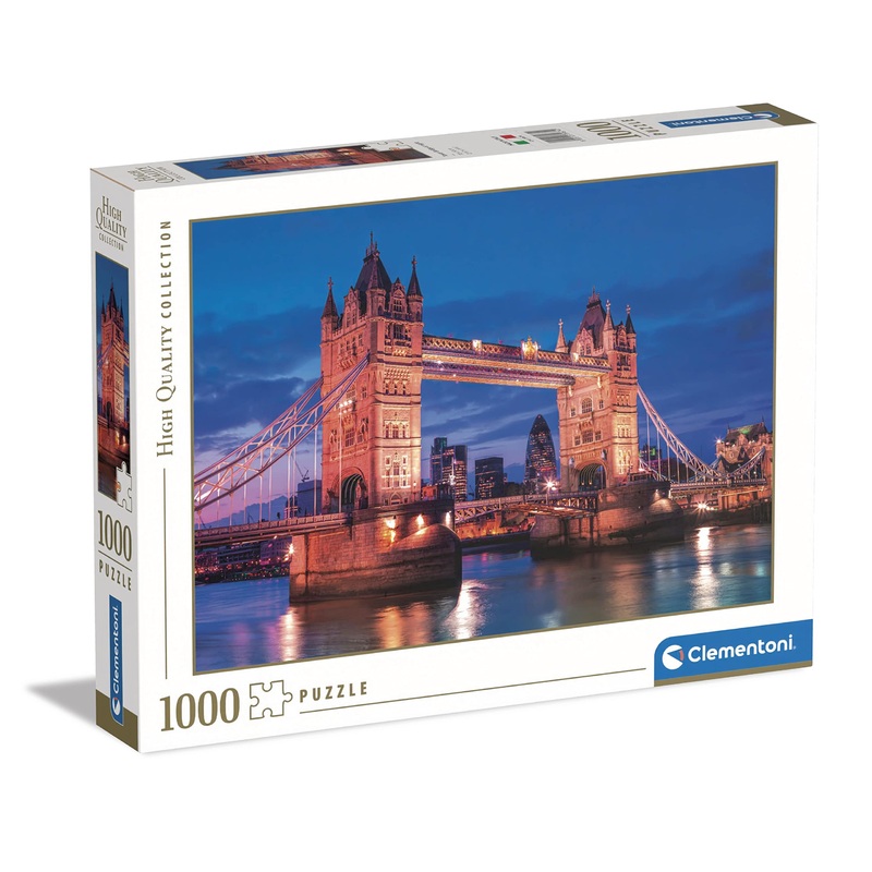 Clementoni - 39674 Collection Puzzle Tower Bridge - Jigsaw Puzzle 1000, Made In Italy, Jigsaw Puzzle For Adults Pieces