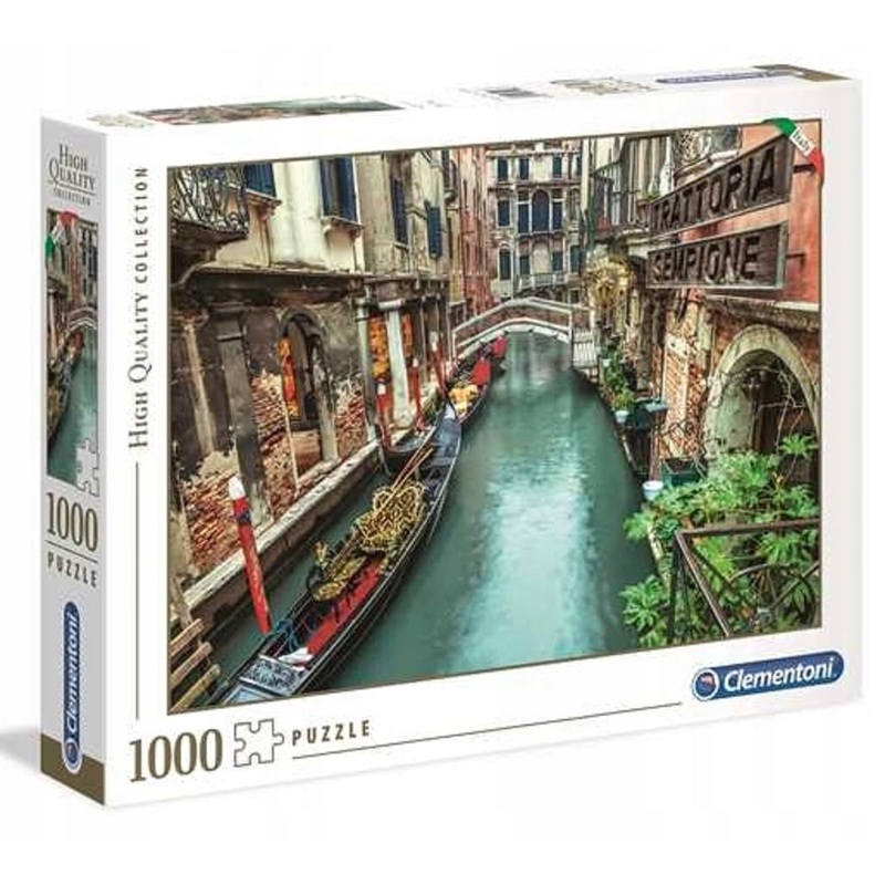 Clementoni Collection 39458 - Venice Canal Puzzle For Adults And Children - 1000 Pieces, Ages 10 Years Plus
