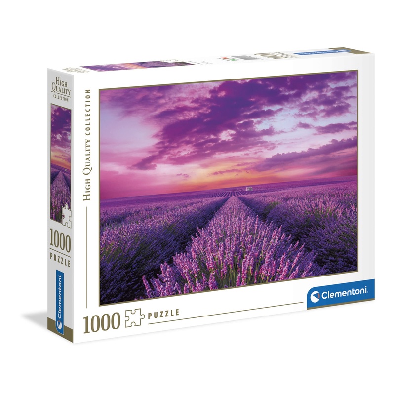 Clementoni Collection 39606, Lavander Field Puzzle For Adults And Children, 1000 Pieces, Ages 10 Years Plus