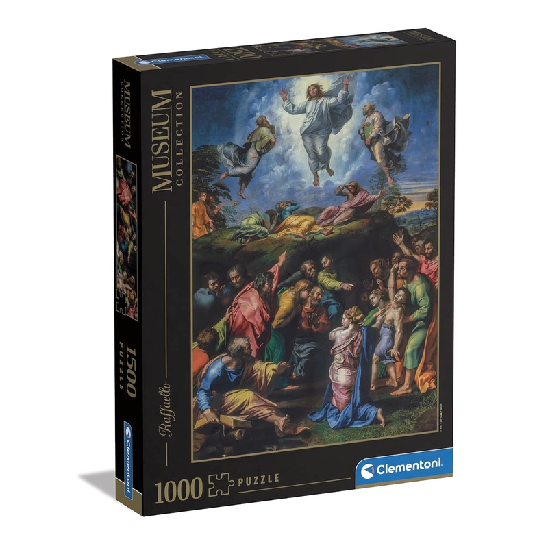 Clementoni - Museum Collection-Raphael, Transfiguration-1500 Adult Pieces, Art, Puzzle Paintings, Famous Paintings, Made In Italy, Multicoloured, 31698
