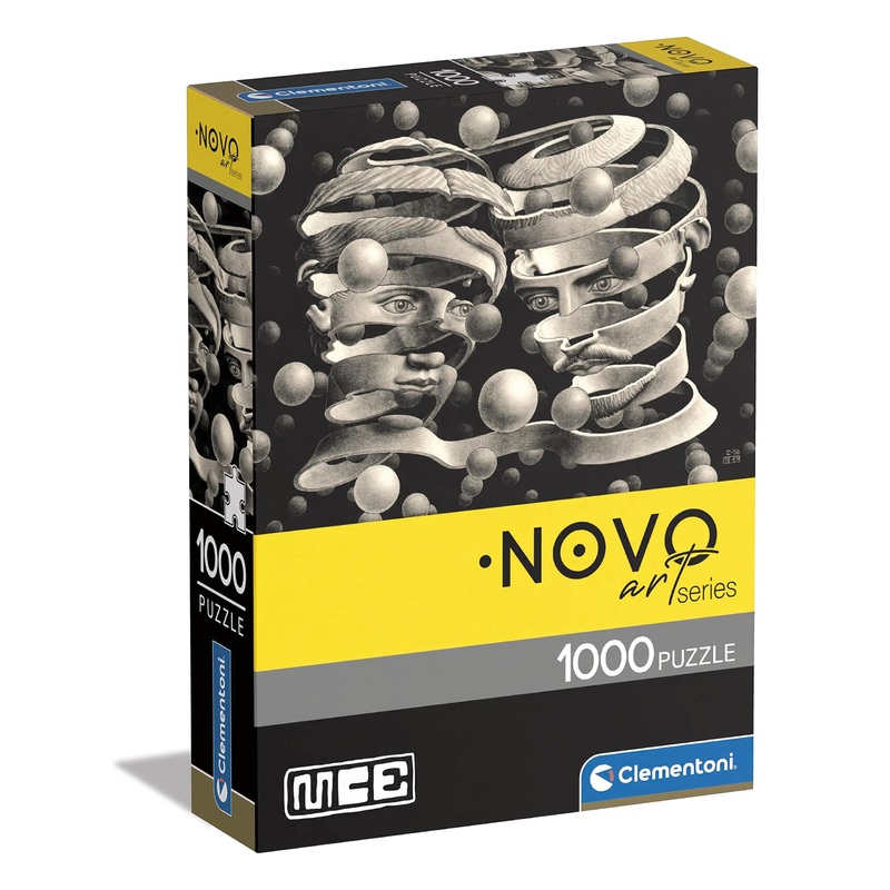 Clementoni - Novo Art Series Escher, Bond Of Union-1000-Pieces-Puzzle, Entertainment For Adults-Made In Italy, 39752