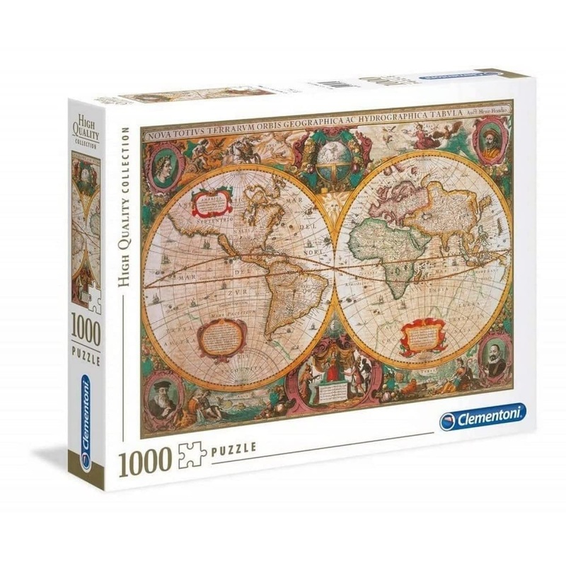 Clementoni Old Map Jigsaw Puzzle Collection 1,000-Piece