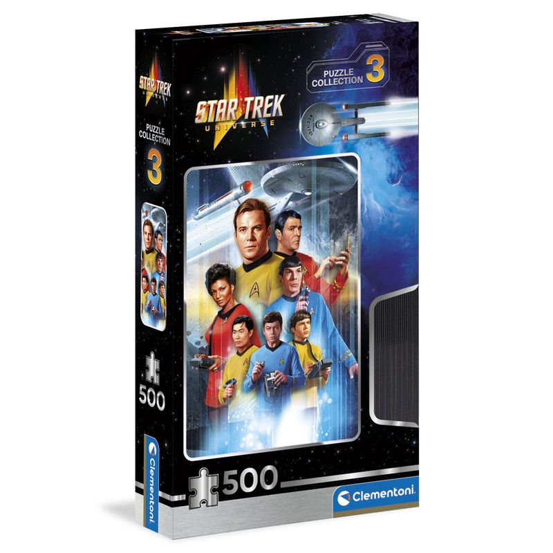 Clementoni - Star Trek - Cult Movie - Collection Puzzle Of 500 Pieces - Patience And Thinking Game - Portrait Size - Net Image - 49 X 36 Cm - Ages 14+