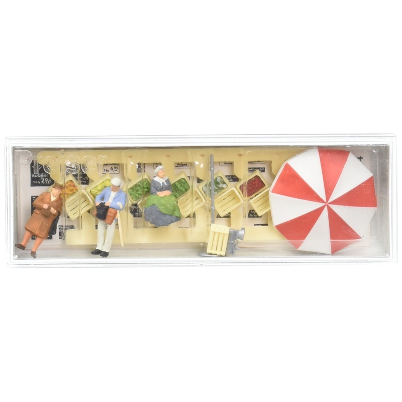 Preiser 10337 Vendors Market Stall Ho Model Figure