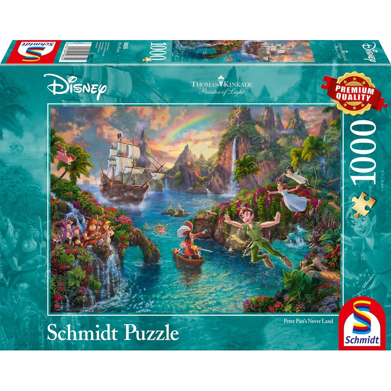 Schmidt 59635 Thomas Kinkade: Disney-Peter Pan Jigsaw Puzzle (1000-Piece)