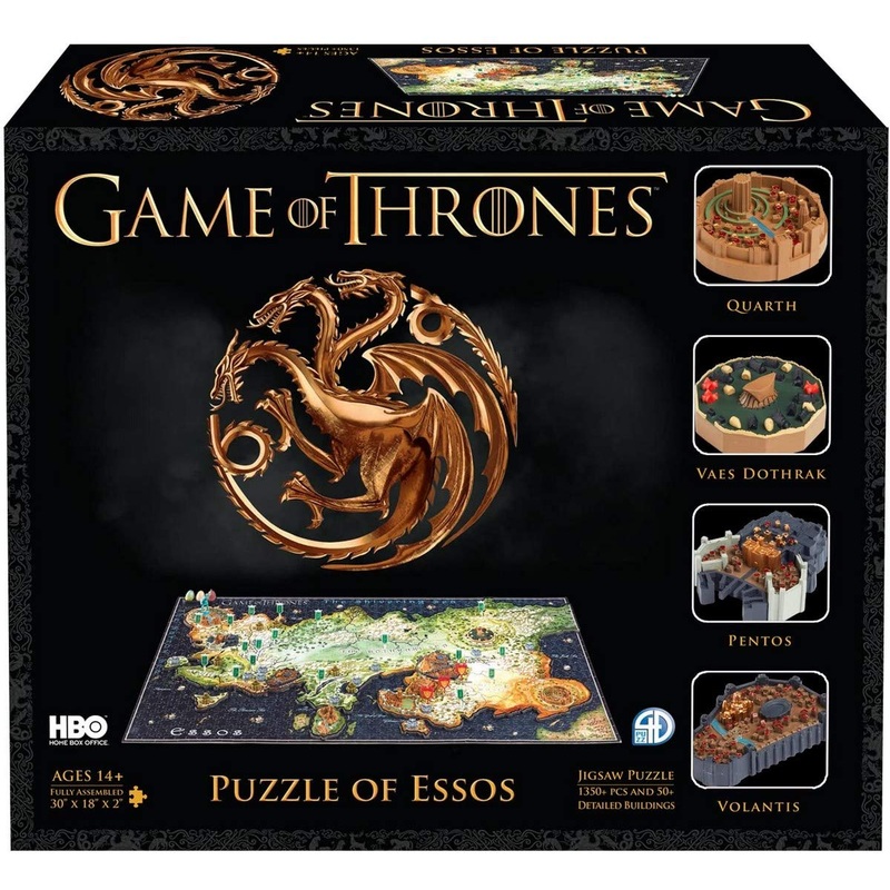 4D Cityscape Game Of Thrones (Got) 3D Time Puzzle Of Essos (1400-Piece)