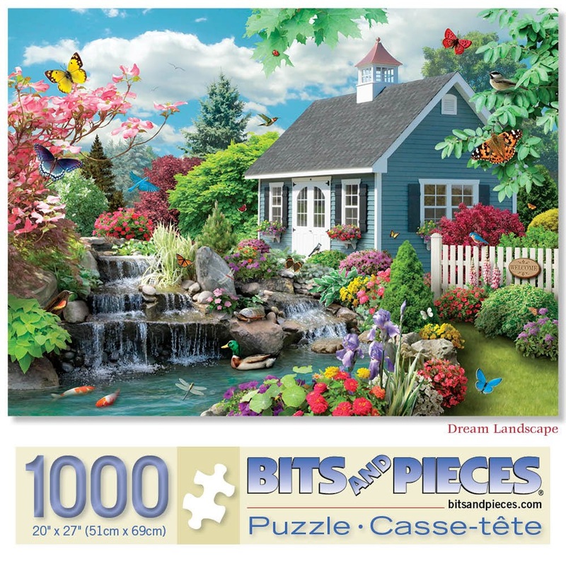 Bits And Pieces  1000 Piece Jigsaw Puzzle For Adults  Dream Landscape Jigsaw Puzzle By Artist Alan Giana, Completed Puzzle Size: 20' X 27'