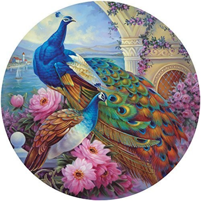 Bits And Pieces - 500 Piece Round Jigsaw Puzzle For Adults  Marvelous Garden 500 Pc Large Piece Jigsaw By Artist Oleg Gavrilov - 20 In Diameter
