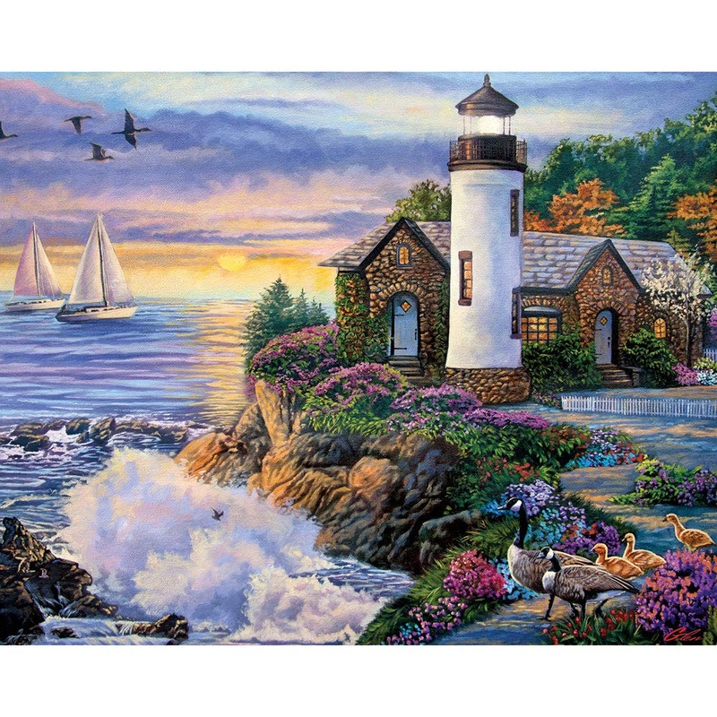 Bits And Pieces  Large 500 Piece Jigsaw Puzzle For Adults  Perfect Dawn Designed By Artist Laura Glen Lawson, Completed Puzzle Size: 18' X 24'